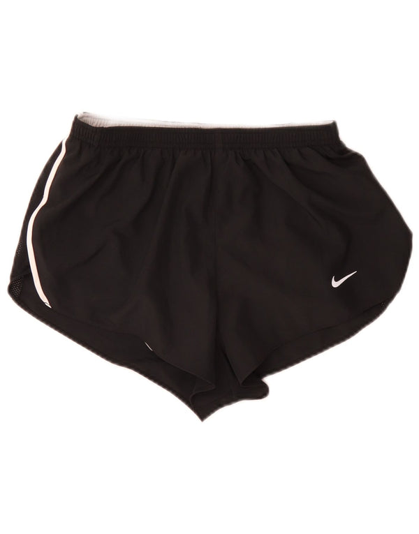 Женские спортивные шорты Nike Dri Fit UK 8, маленькие черные из полиэстера