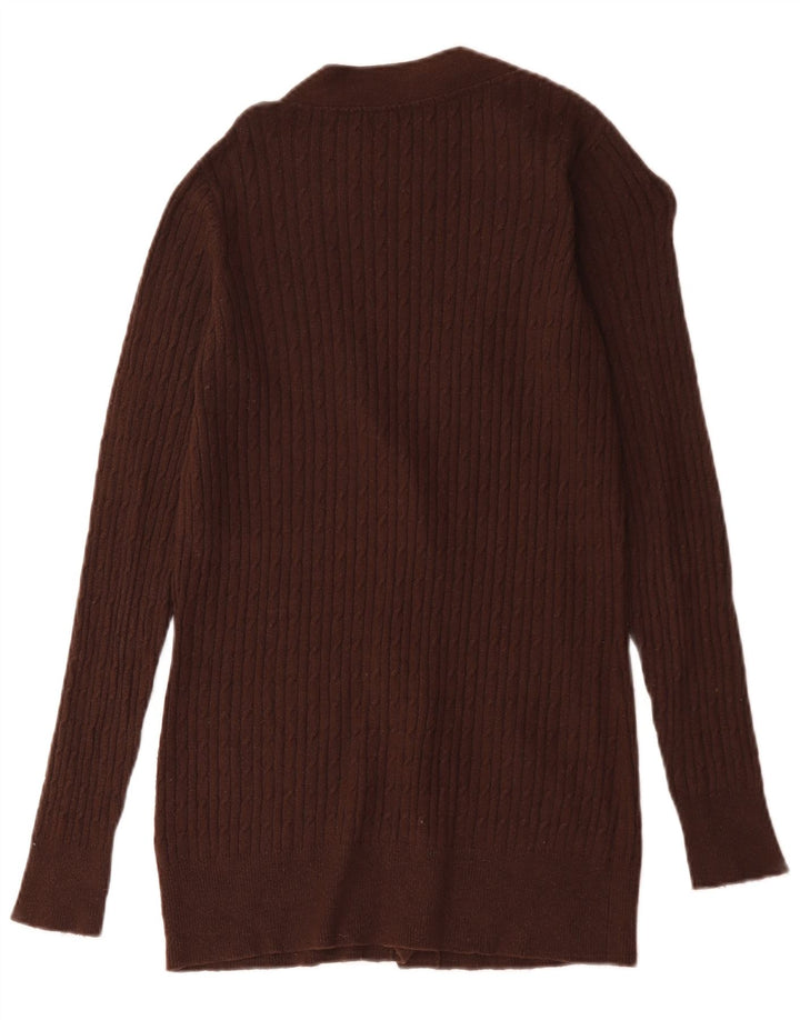 Женский кардиган Zara UK 16, большой коричневый цвет