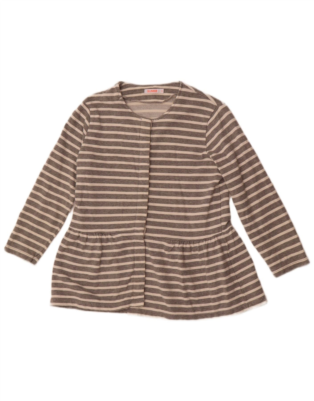 Женская блузка-рубашка Sun68, Великобритания, 10 маленьких серых полосок, хлопок