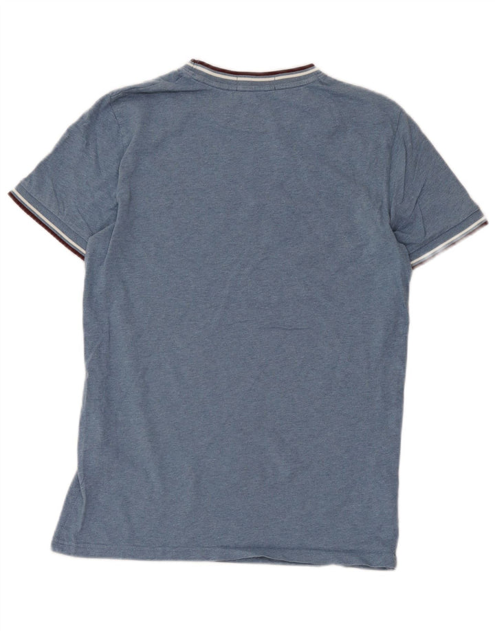 Мужская футболка Fred Perry, маленький синий хлопок