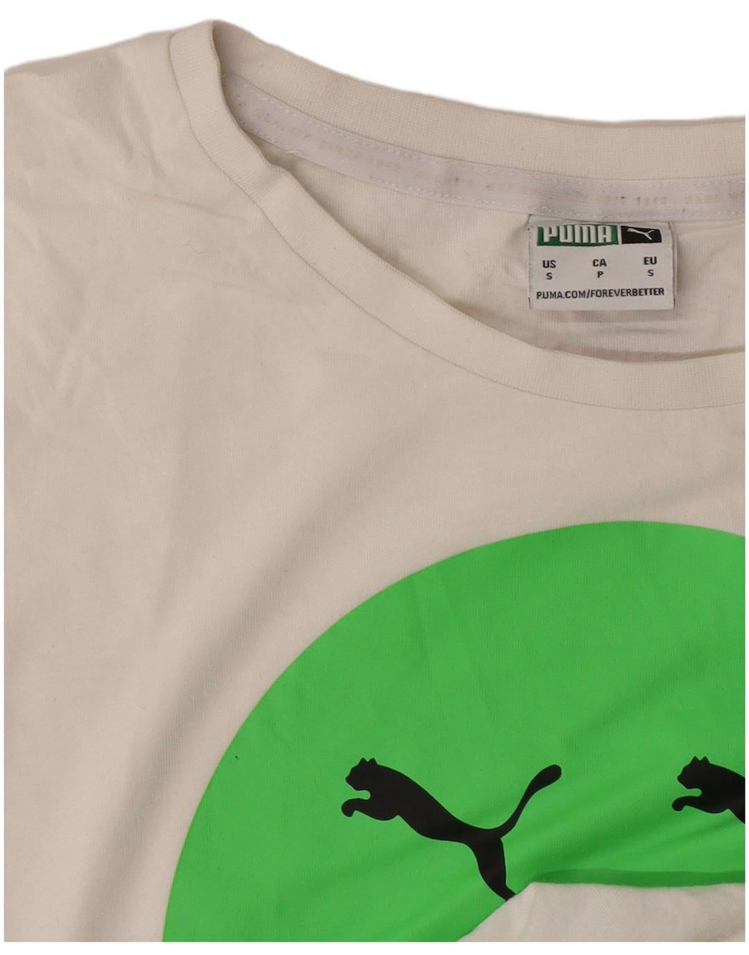 Мужская футболка с рисунком Puma, маленькая белая