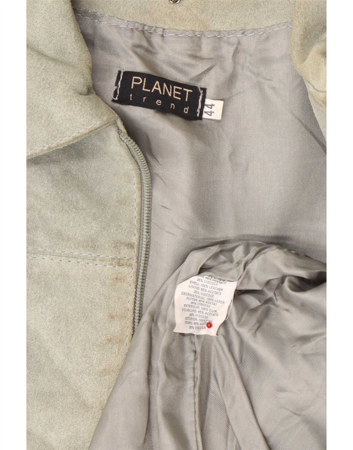 Женская замшевая куртка Planet IT 44 Medium Green Leather