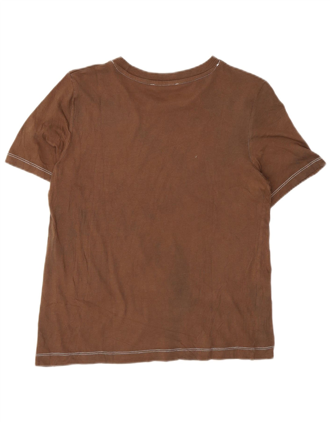 Женская футболка Zara Top UK 10, маленькая коричневая