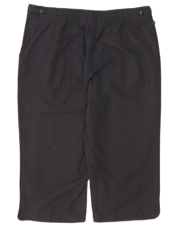 Женские шорты-бермуды Adidas UK 16, большие W34, черные, хлопковые