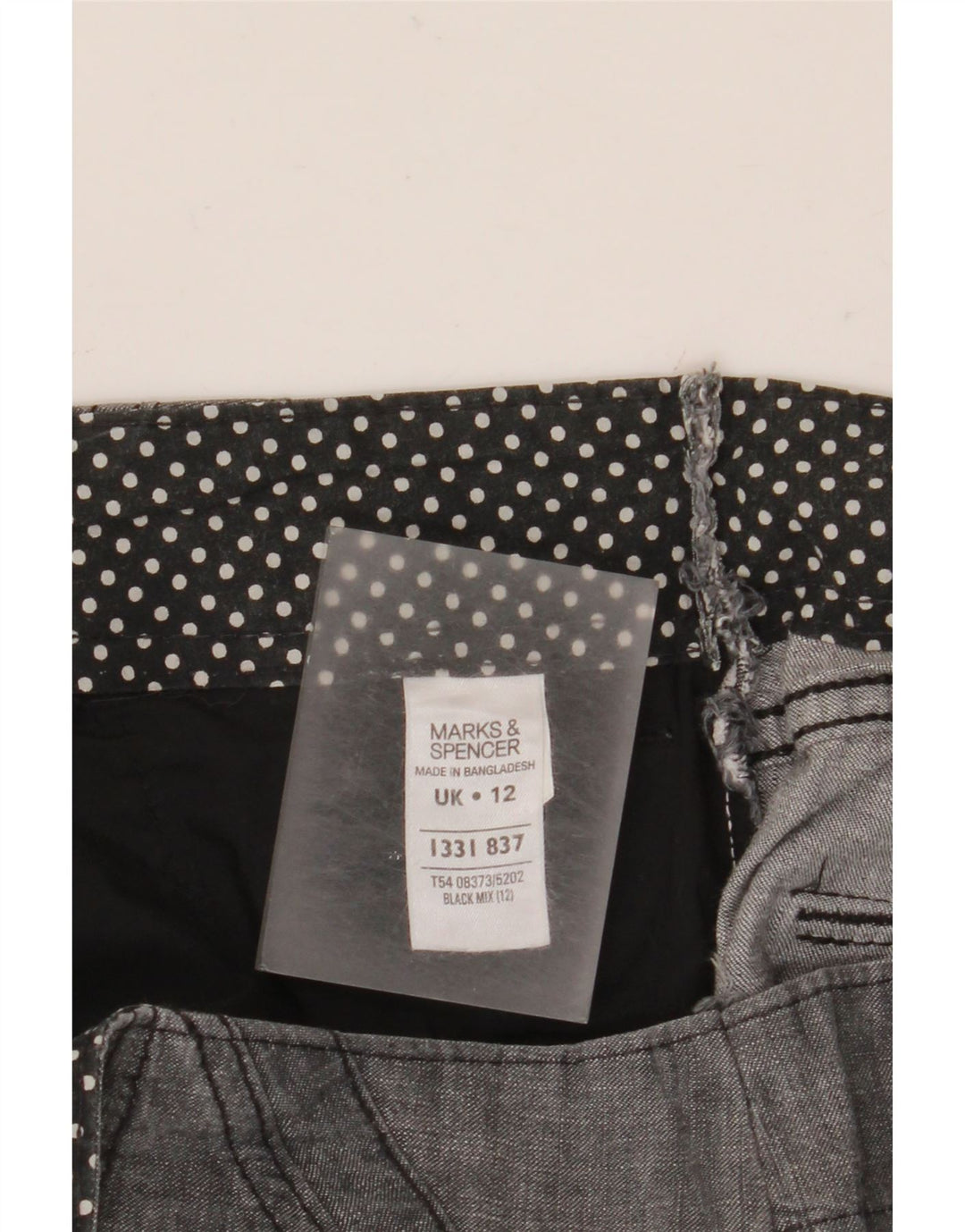 Женские шорты чинос MARKS & SPENCER UK 12 Medium W30, черный хлопок