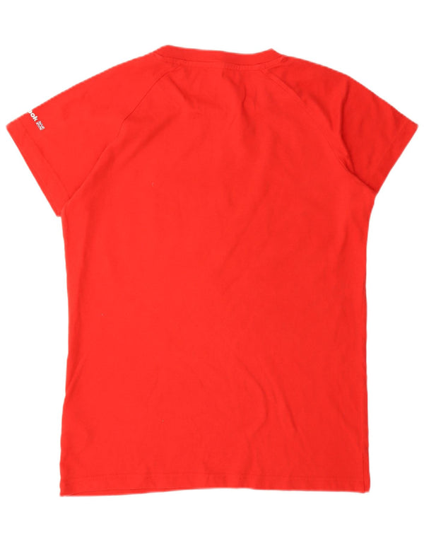 Женская футболка с рисунком Reebok Top UK 18 XL, красный хлопок