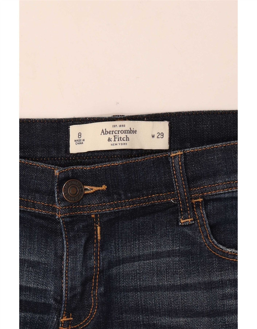 Женские джинсовые шорты Abercrombie & Fitch US 8 Medium W29 Темно-синие