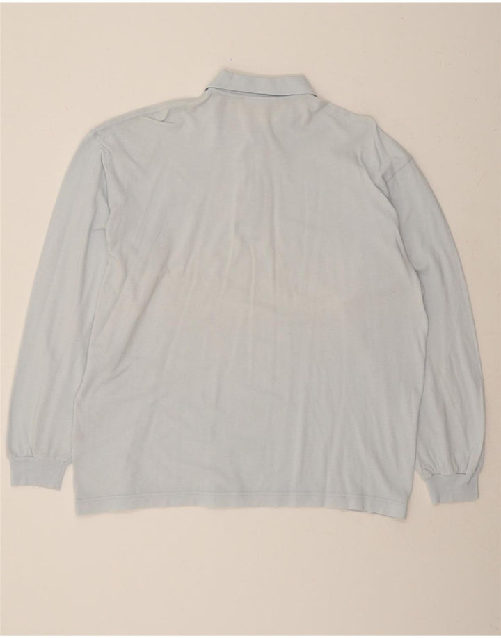 GIANFRANCO FERRE Mens Long Sleeve Polo Shirt Large Blue Vintage Gianfranco Ferre and Second-Hand Gianfranco Ferre from Messina Hembry 