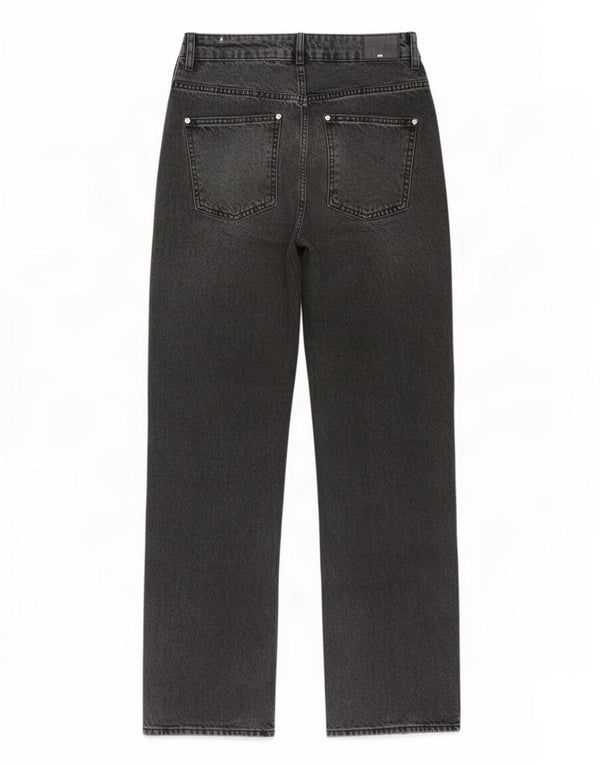 Женские прямые джинсы с высокой талией Zara EU 38, маленькие W28 L32, серые