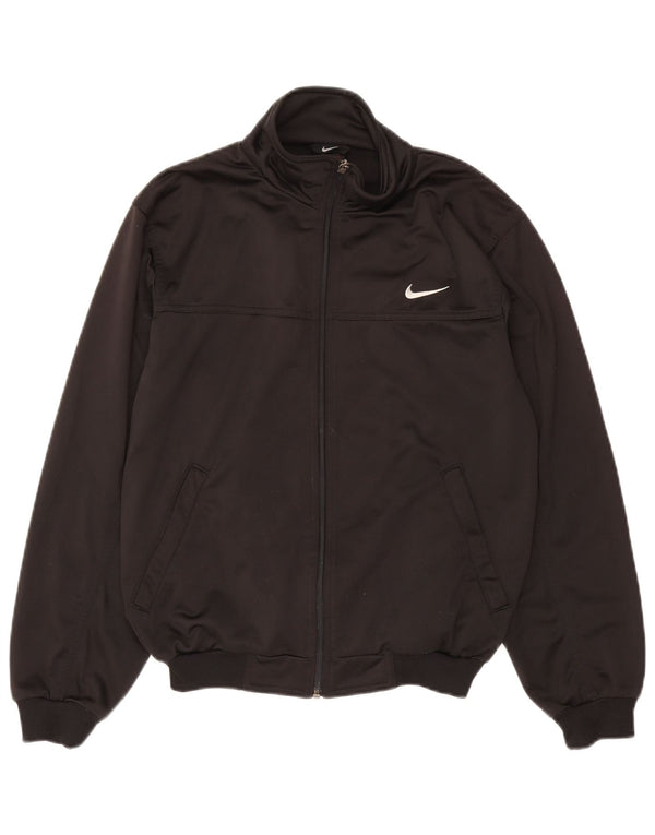 Мужская спортивная куртка с графическим рисунком Nike UK 34/35 XS, черный полиэстер