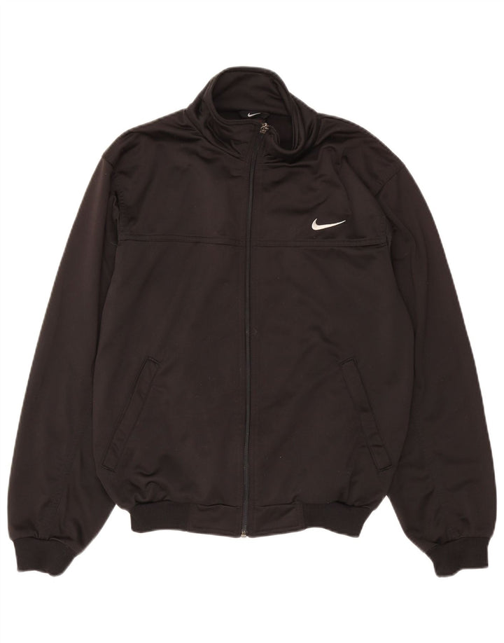 Мужская спортивная куртка с графическим рисунком Nike UK 34/35 XS, черный полиэстер