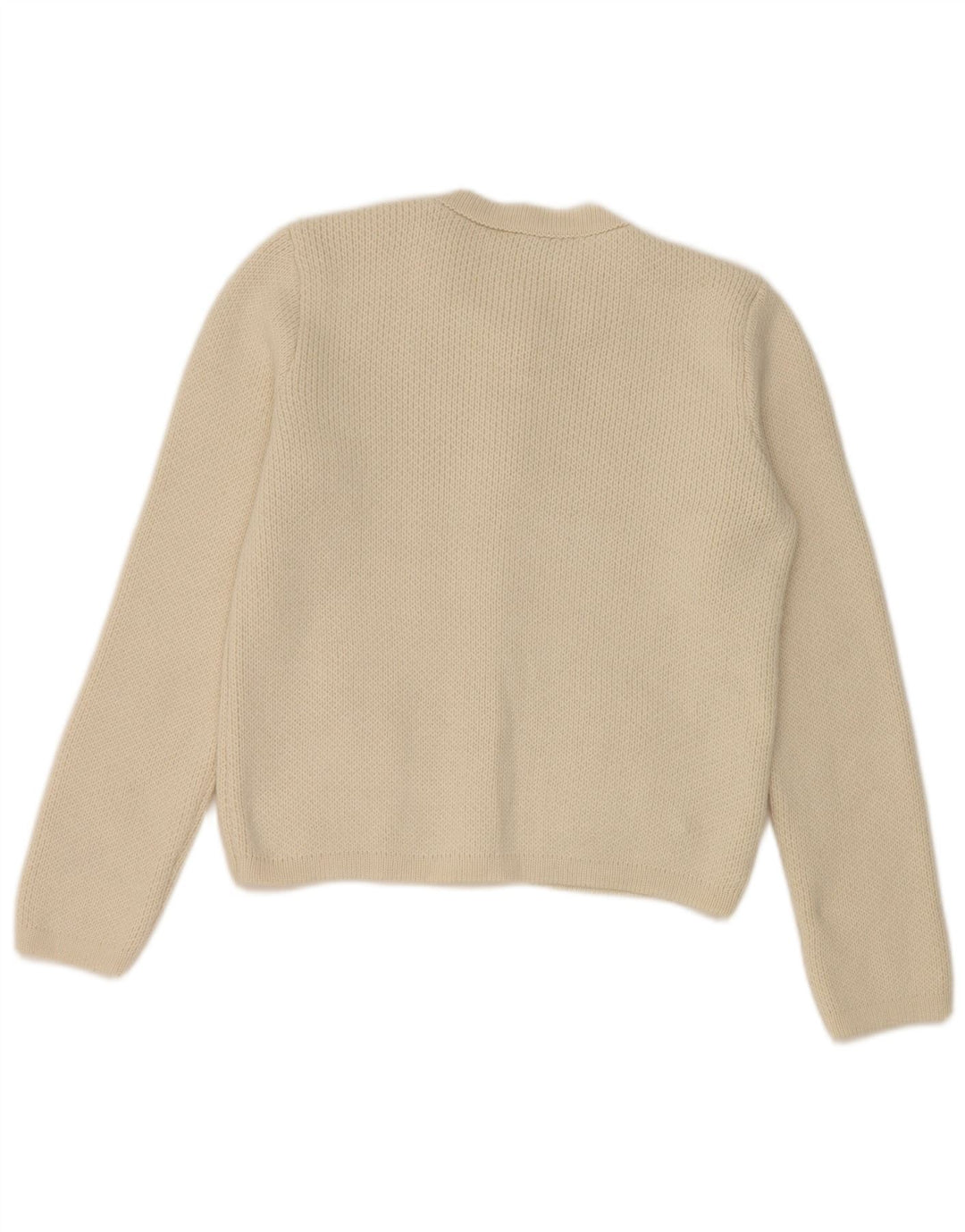 Женский кардиган Zara UK 12, средний цвет, белый акрил