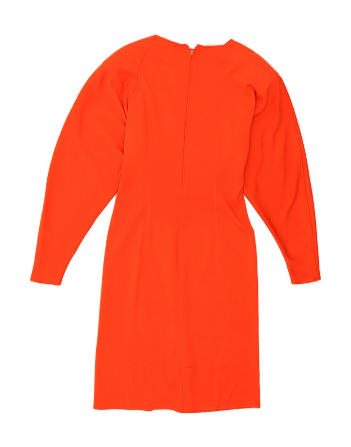 GENNY Womens Batwing Sheath Dress UK 12 Medium Red Wool Vintage Genny and Second-Hand Genny from Messina Hembry 