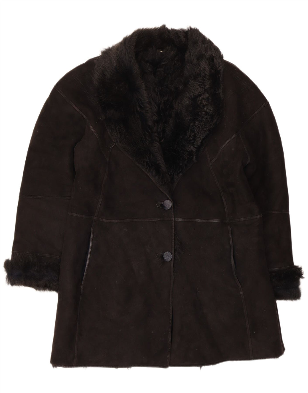 Женская дубленка Muflone IT 48 XL Черная кожа