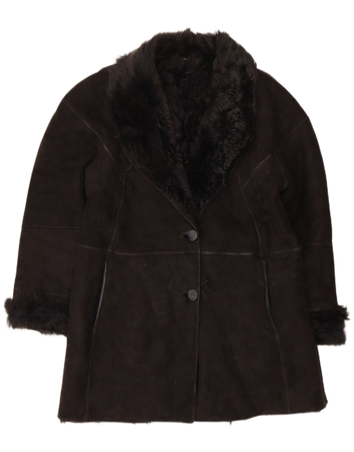 Женская дубленка Muflone IT 48 XL Черная кожа
