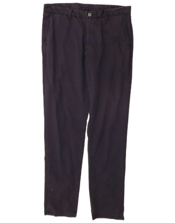 Мужские брюки-чиносы MASSIMO DUTTI Slim Fit EU 44, большие W34 L32, темно-синие