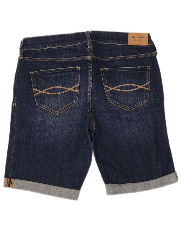 Женские джинсовые шорты Abercrombie & Fitch US 4, маленькие W27, темно-синие, хлопковые