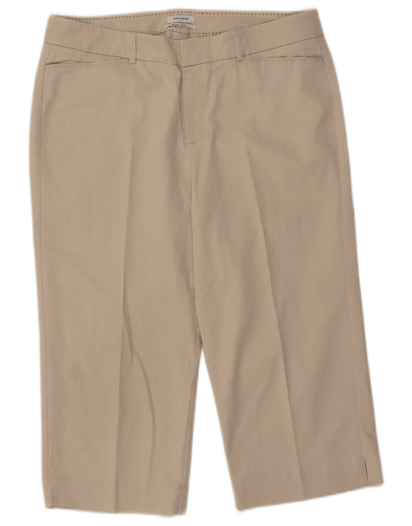 Женские капри с пышной посадкой Dockers со средней посадкой США 14 XL W36 L20 Бежевые