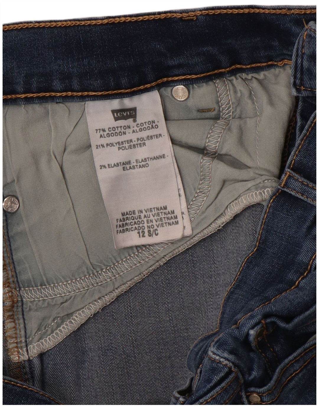 Женские джинсы LEVI'S 512 Bootcut США 12, большие W32 L30, синие