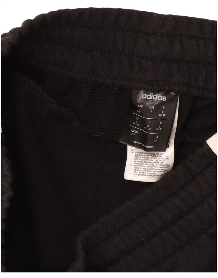 Женские спортивные брюки ADIDAS Джоггеры UK 8/10 маленькие черные хлопковые