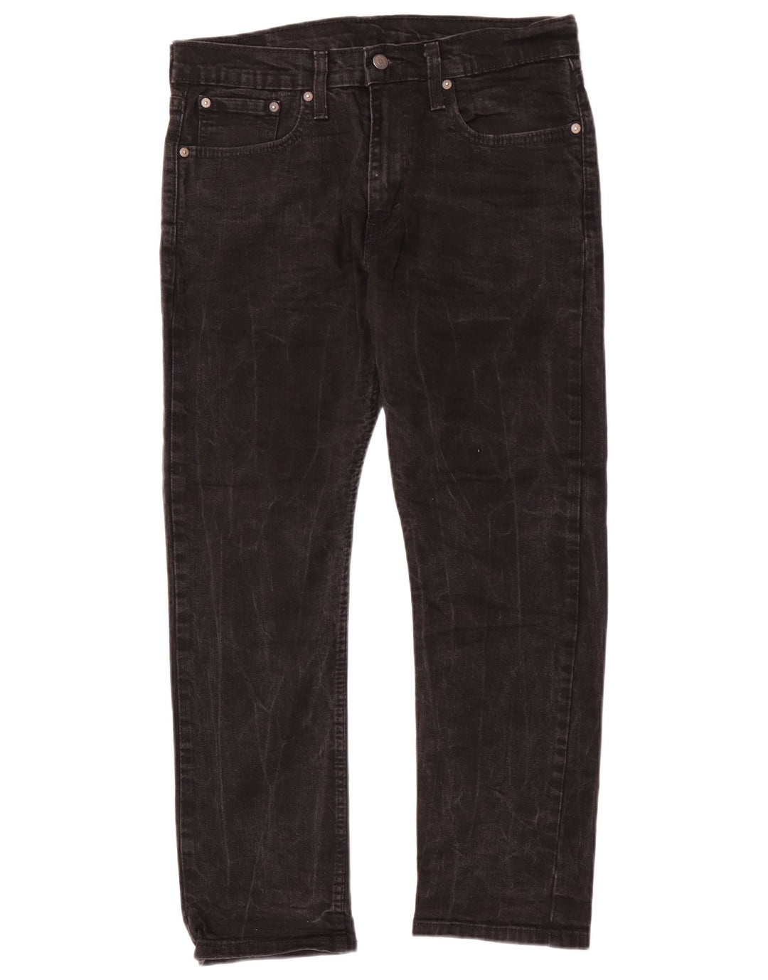 Мужские зауженные джинсы Levi's 502 W32 L27, черный хлопок
