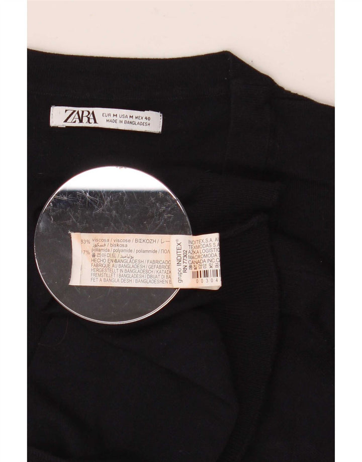 Zara Мужская футболка Top Medium Темно-синяя вискоза
