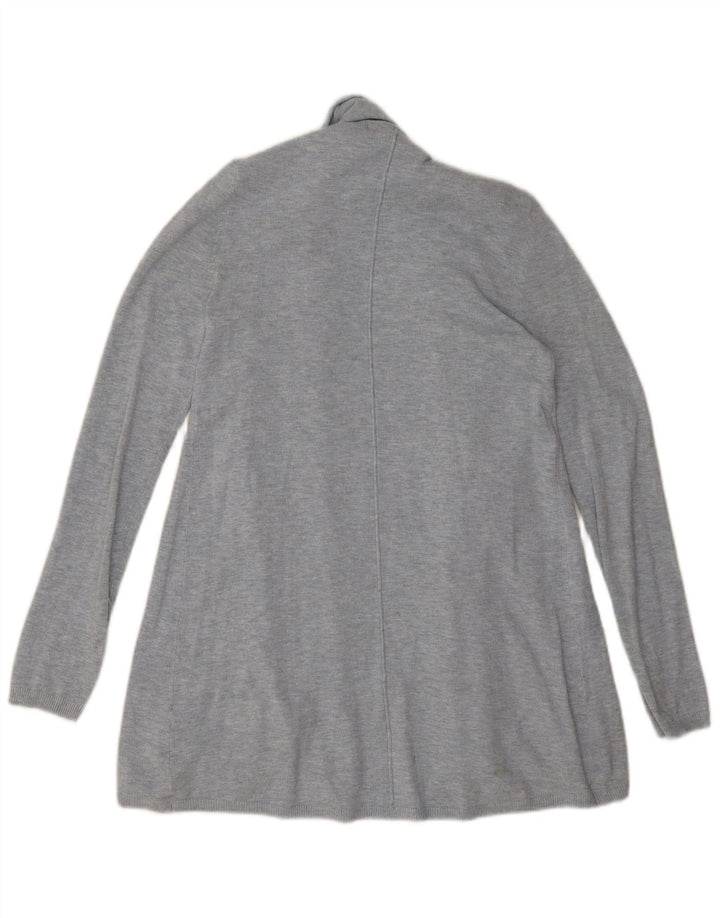 Женский открытый кардиган Zara UK 14, вискоза среднего серого цвета