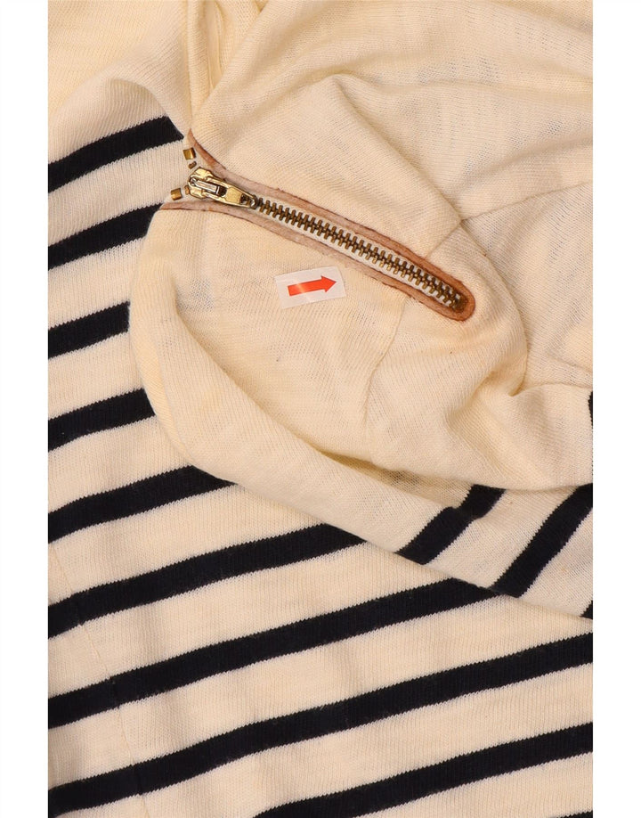 Женский топ Massimo Dutti с рукавом 3/4 UK 12, хлопок среднего размера с белой полоской