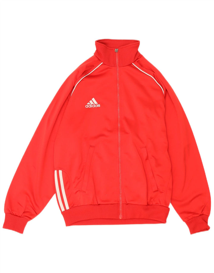Спортивный костюм Adidas для мальчиков, верхняя куртка 13-14 лет, красный полиэстер