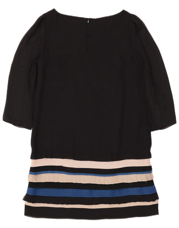 Женское платье-футляр с рукавом 3/4 MONSONON UK 12, средний черный в полоску