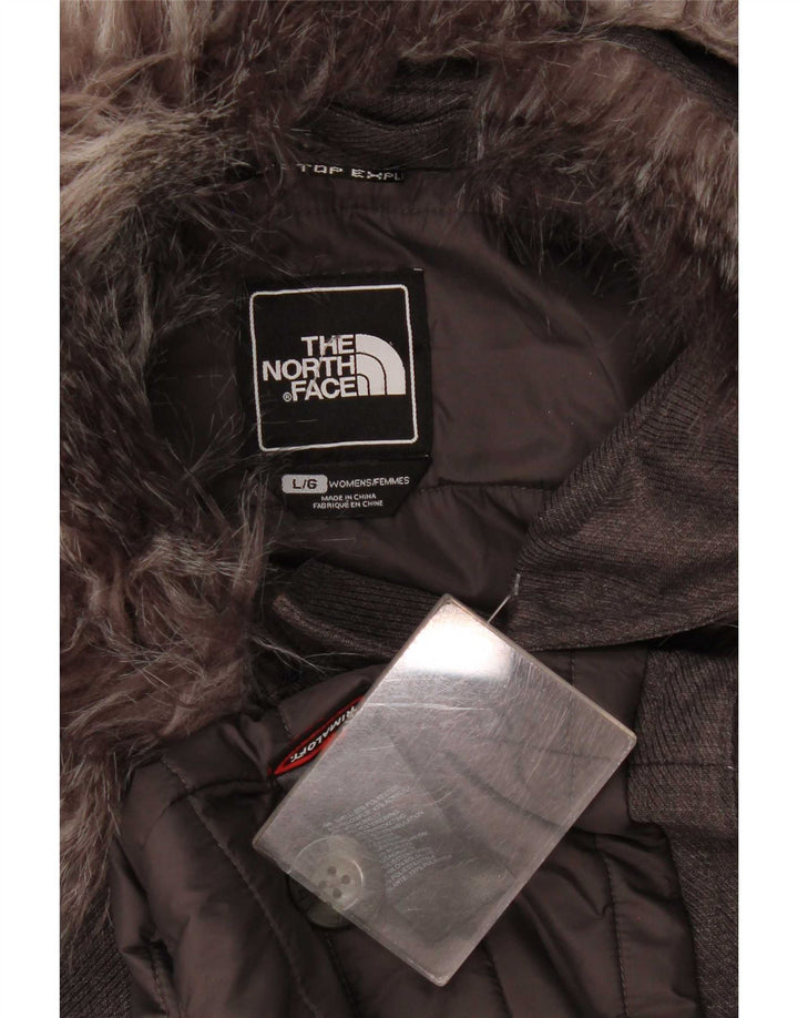 Женская парка-куртка The North Face UK 16, большой серый полиэстер