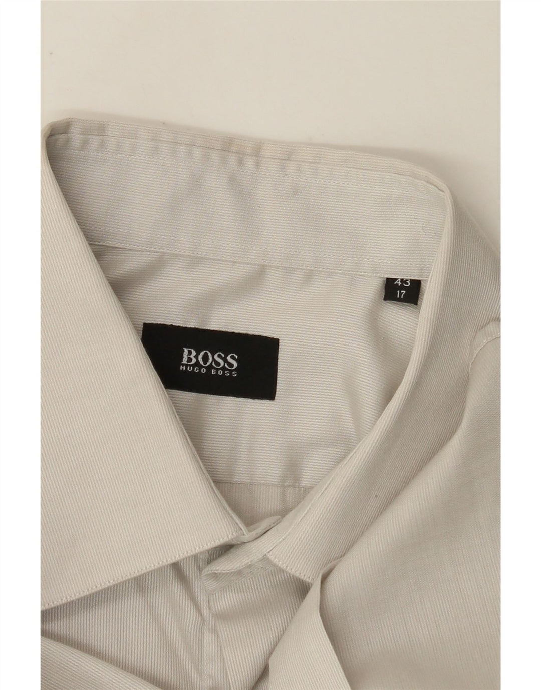 Мужская рубашка HUGO BOSS, размер 43, 17 XL, белая полоска