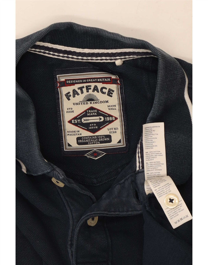 Мужская рубашка поло Fat Face, средний темно-синий хлопок