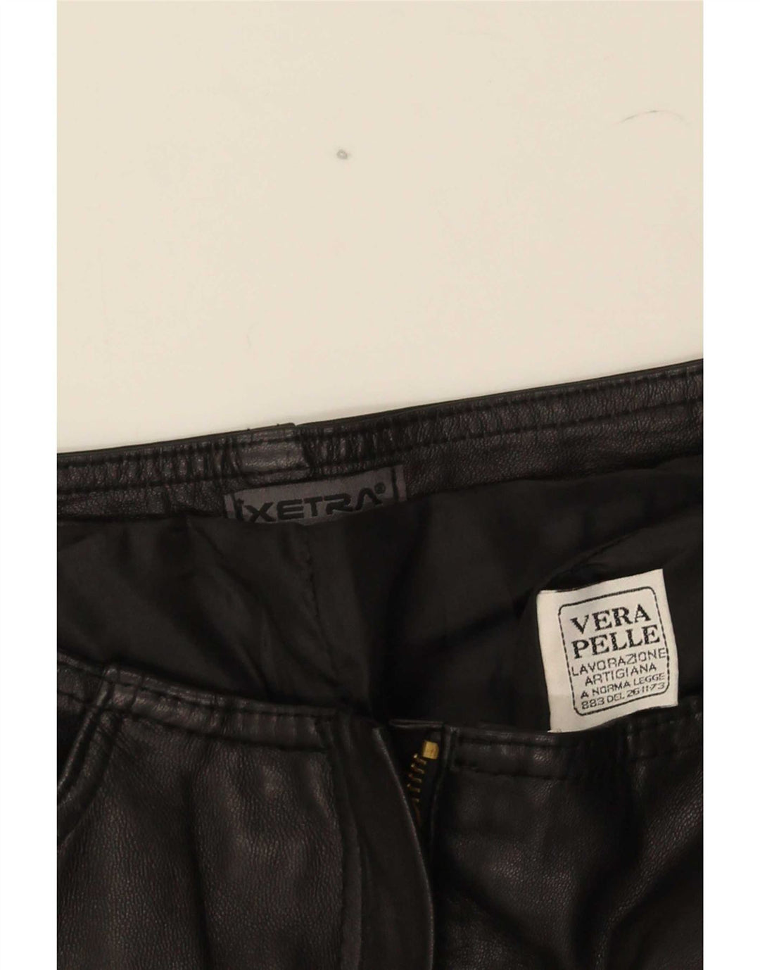 XETRA Женские кожаные брюки Bootcut IT 42 Medium W28 L32 Черные