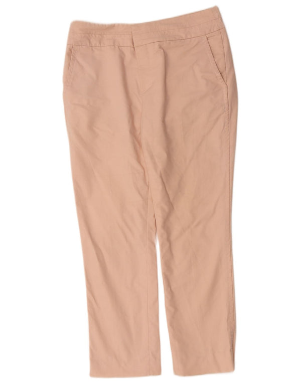 Женские укороченные прямые брюки чинос Zara EU 38, маленькие W28 L25, розовый хлопок