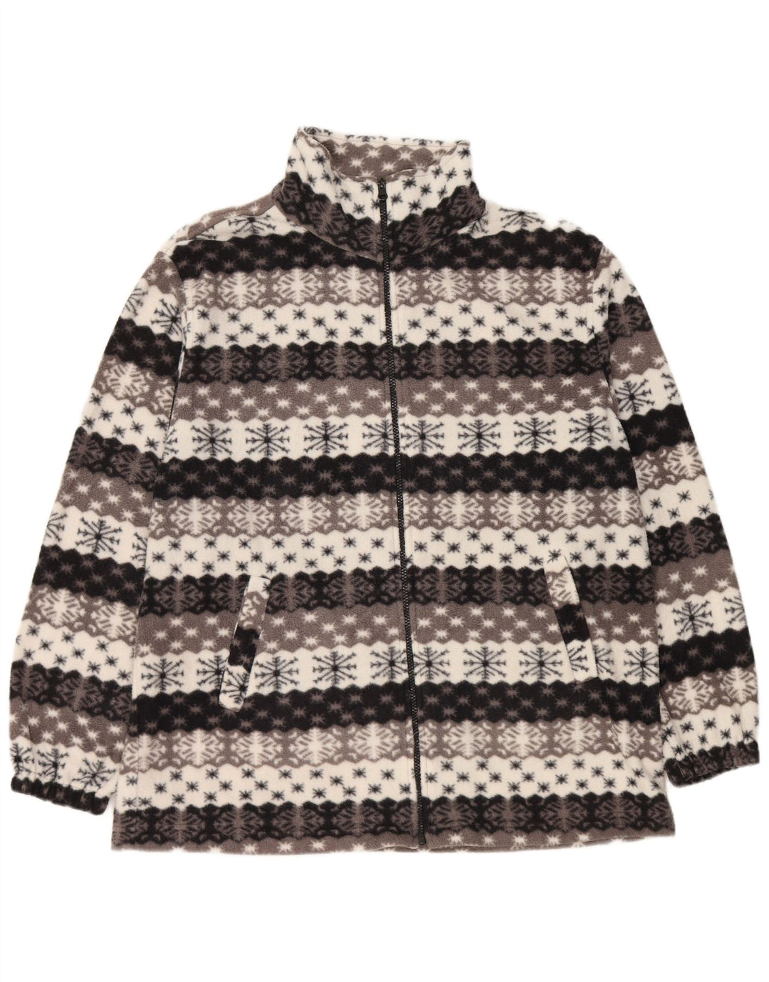 Мужская флисовая куртка VINTAGE UK 44 2XL серая Fair Isle