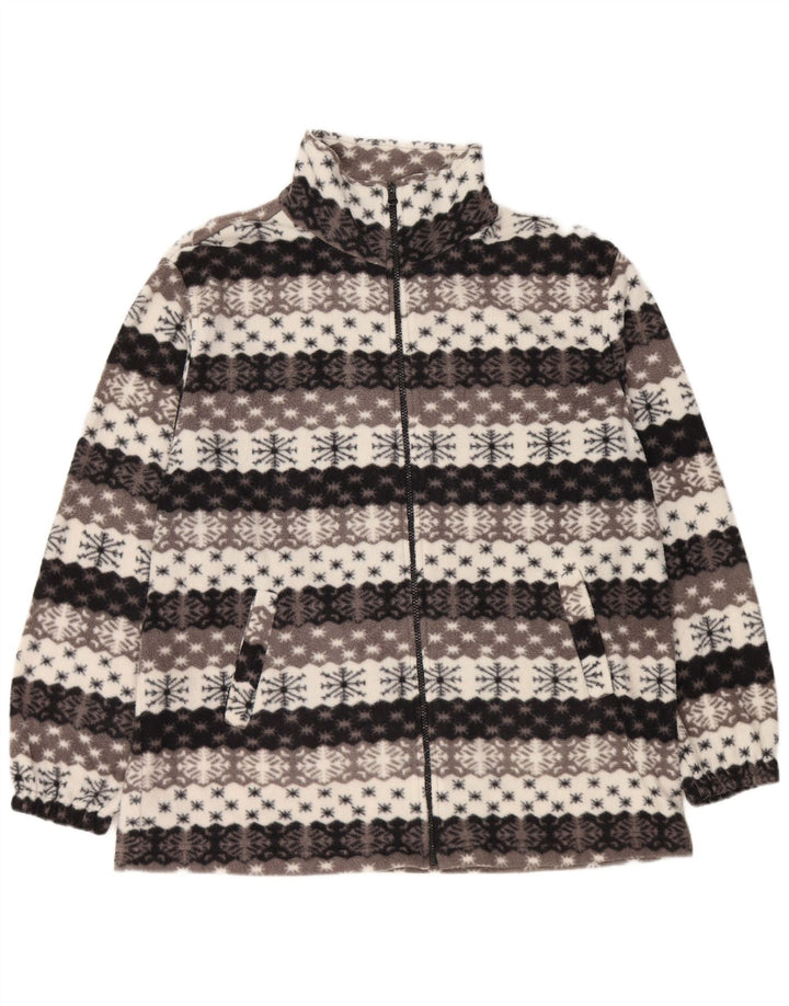 Мужская флисовая куртка VINTAGE UK 44 2XL серая Fair Isle