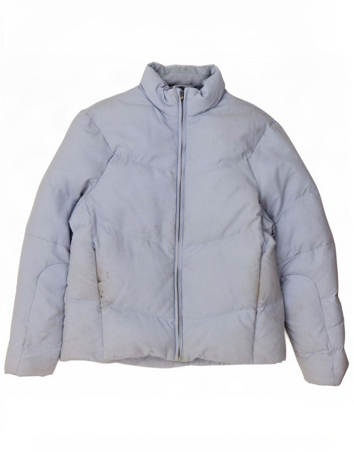 Женская стеганая куртка Crew Clothing UK 12, средний синий полиэстер