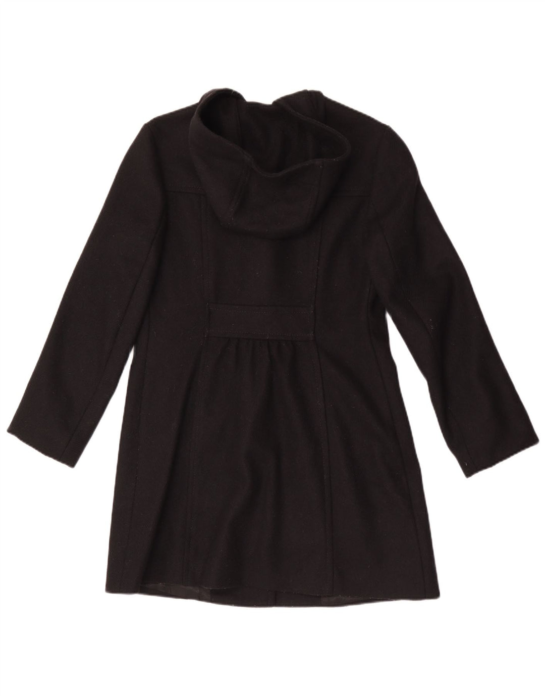Женский дафлкот с капюшоном Benetton IT 42 Medium Black Wool