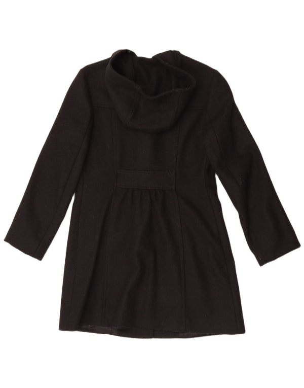 Женский дафлкот с капюшоном Benetton IT 42 Medium Black Wool