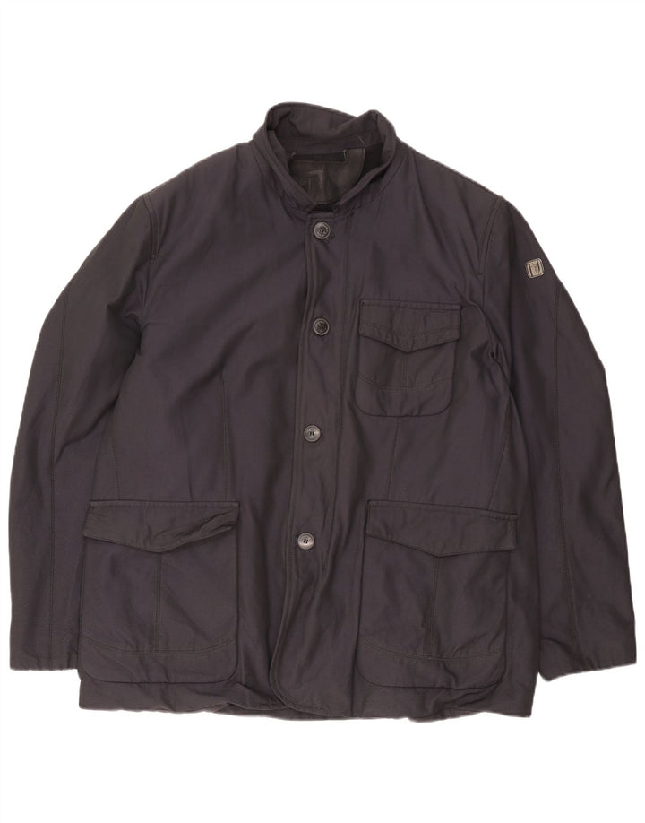 Мужская куртка Trussardi IT 58 4XL Темно-синяя Полиэстер