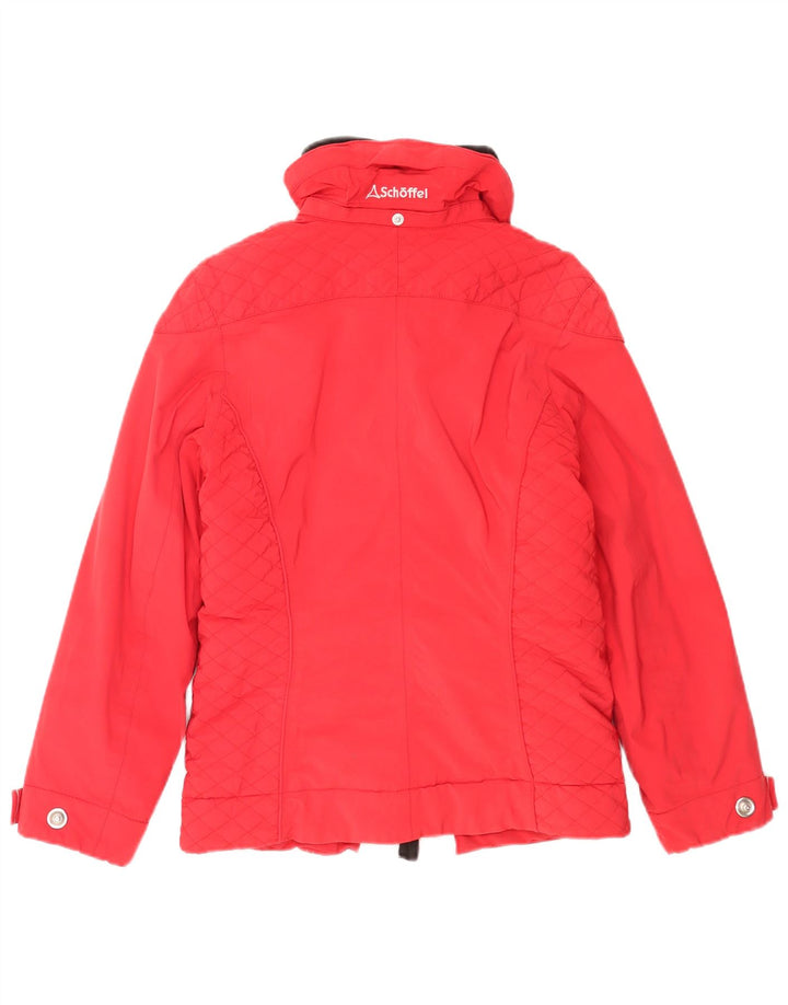Женская лыжная куртка Schoffel UK 10, маленькая, красная, полиамид с цветными блоками