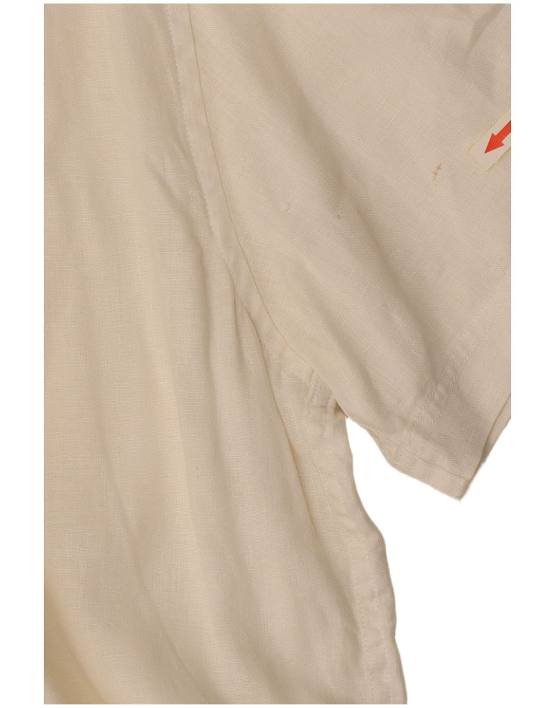 Мужская рубашка стандартного кроя с коротким рукавом Timberland XL, белая льняная ткань