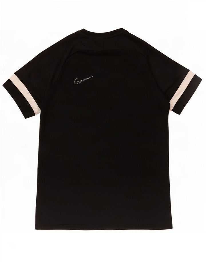 Мужская футболка Nike Dri Fit, средний черный полиэстер с цветными блоками