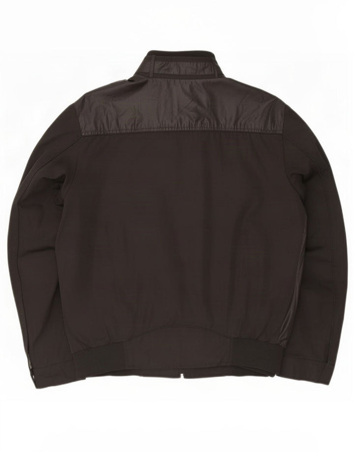 Мужская куртка-бомбер Trussardi Jeans IT 54 2XL Черный Полиэстер