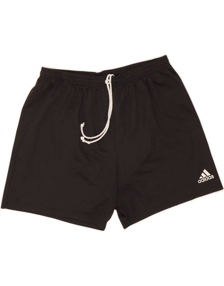 ADIDAS Mens Sport Shorts 2XL Black Polyester Vintage Adidas and Second-Hand Adidas from Messina Hembry 