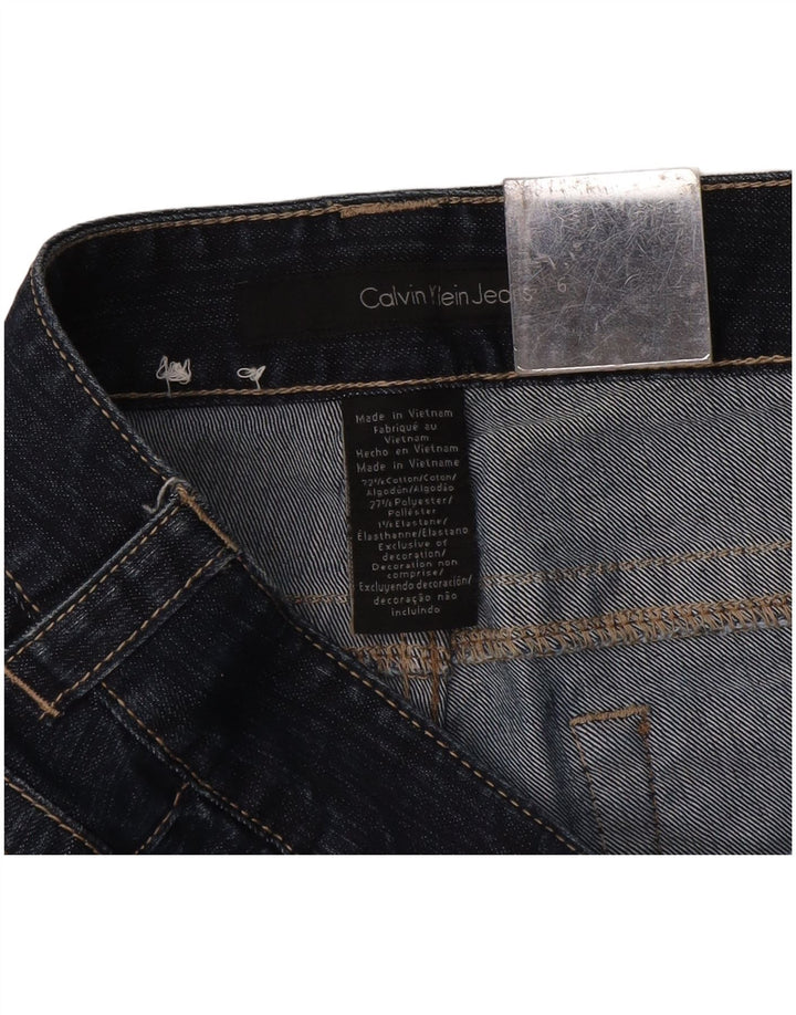 Женские расклешенные джинсы Calvin Klein US 6, средние W30 L32, темно-синие, хлопок