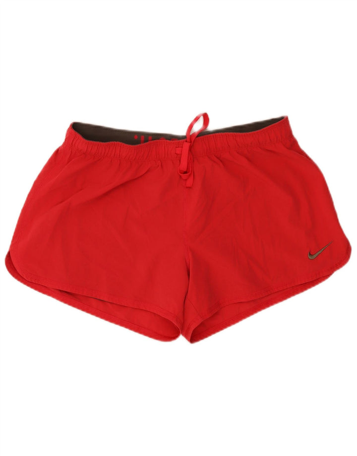 Женские спортивные шорты NIKE Dri Fit UK 16, большие красные, полиэстер