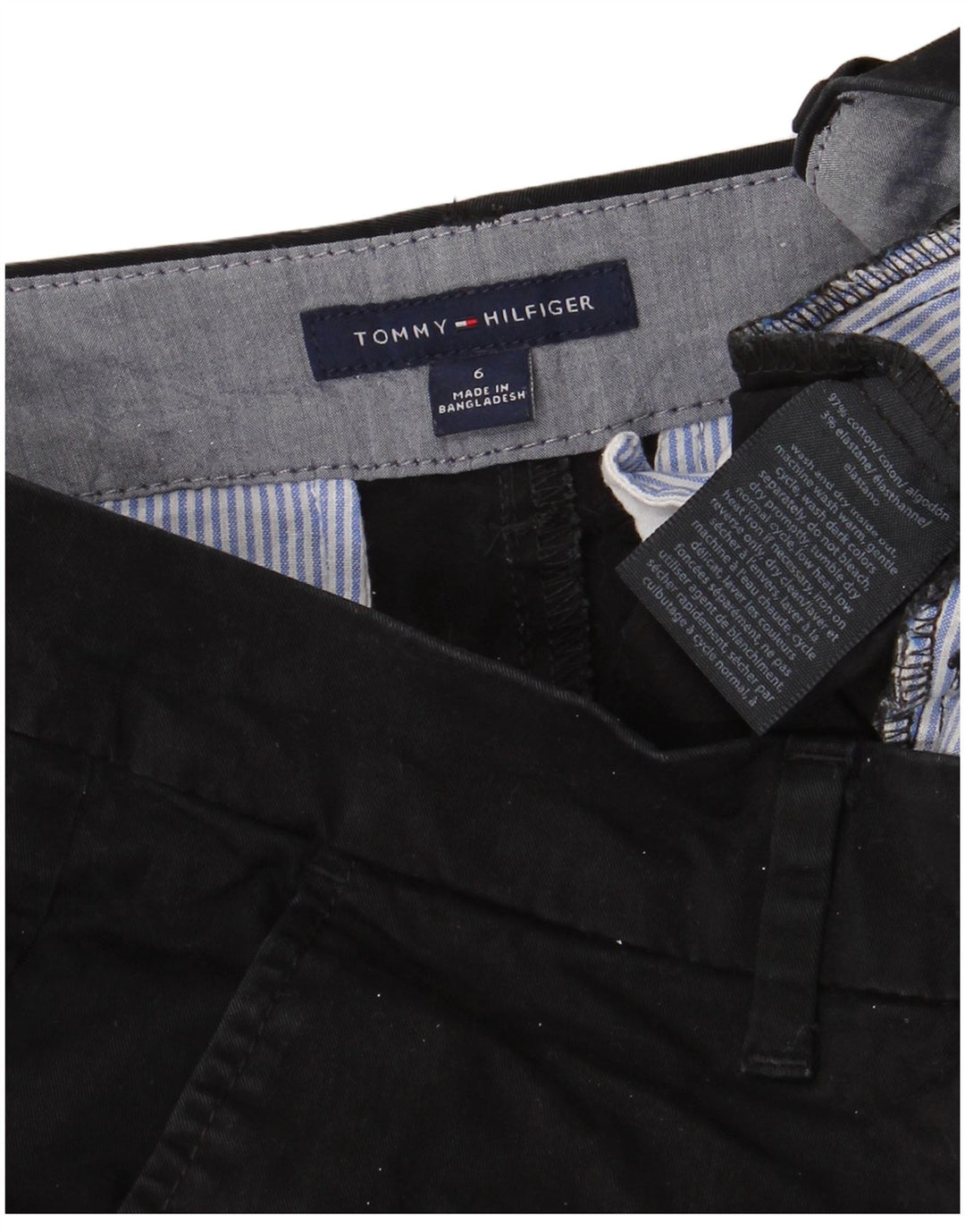 Женские брюки чинос скинни Tommy Hilfiger США 6 Средний W32 L29 Черные