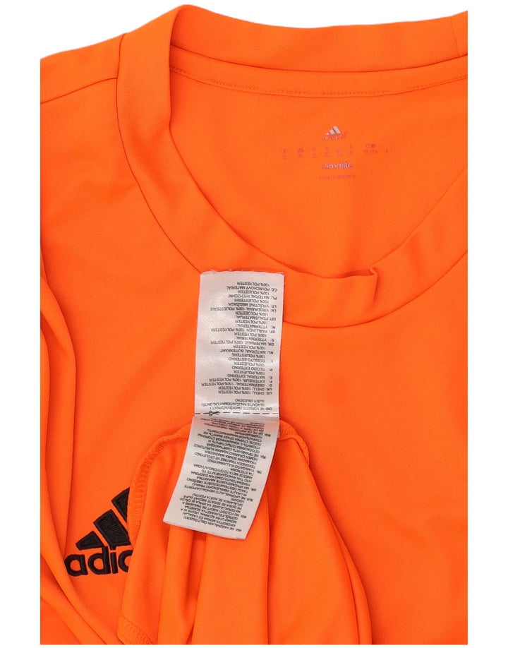 Adidas Мужская футболка Climalite Top XL Оранжевый полиэстер
